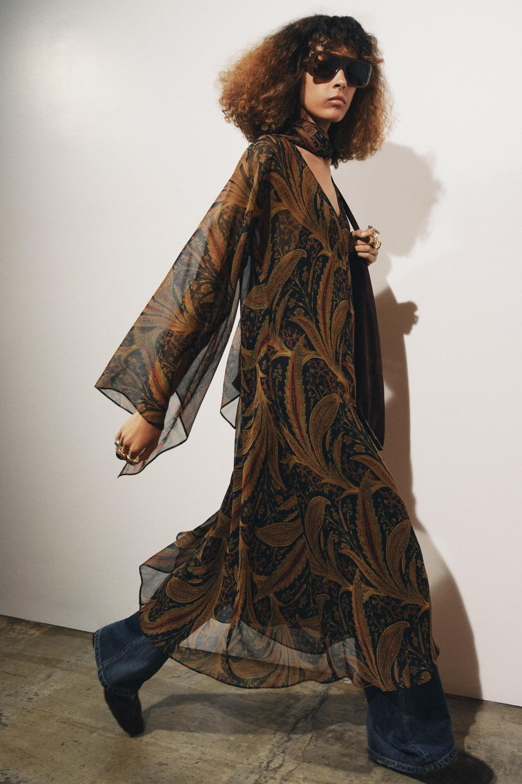 ZW COLLECTION PAISLEY SCARF DRESS - Zara фото 2