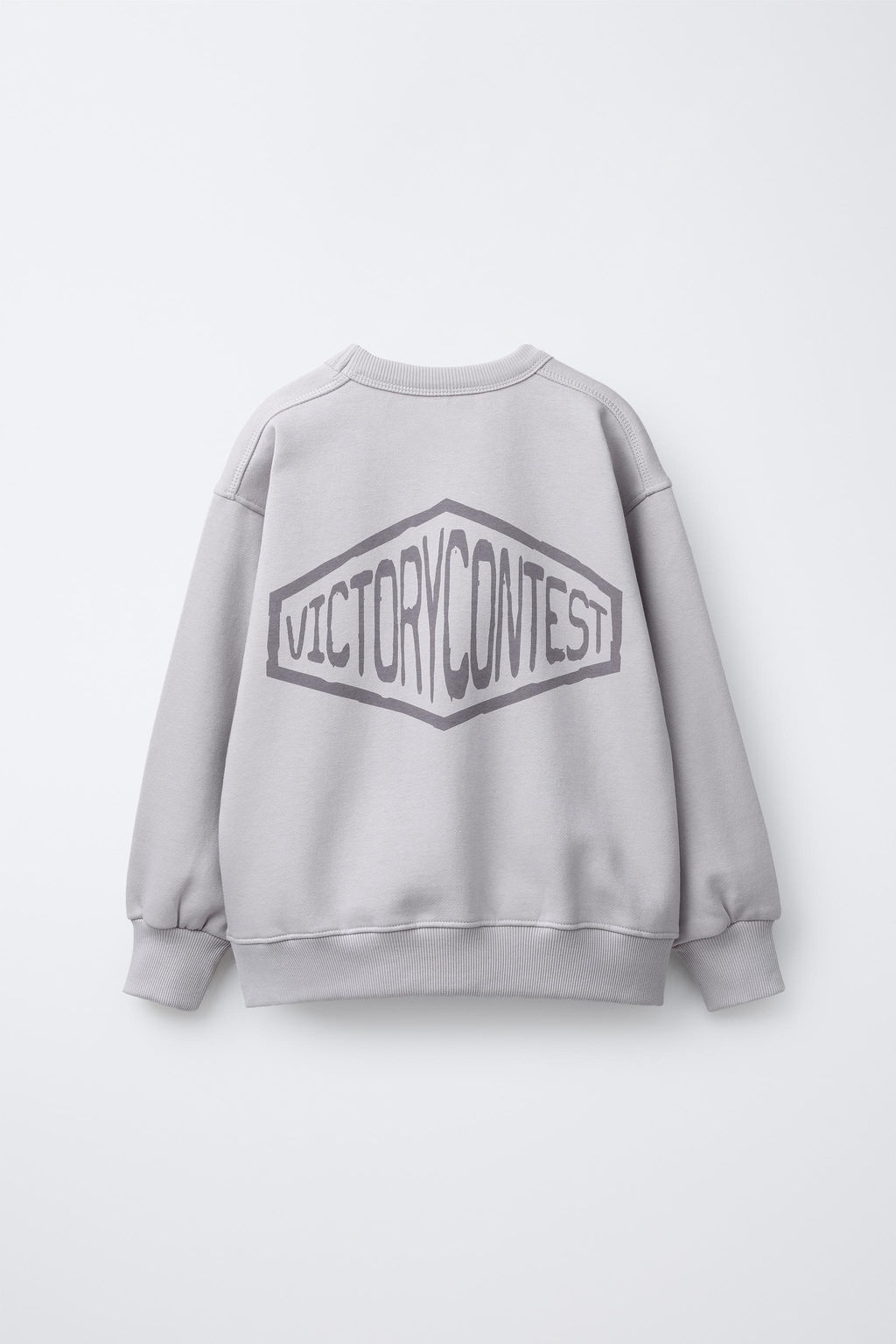 SWEATSHIRT AND JOGGER SET WITH TEXT PATCH - Zara фото 3