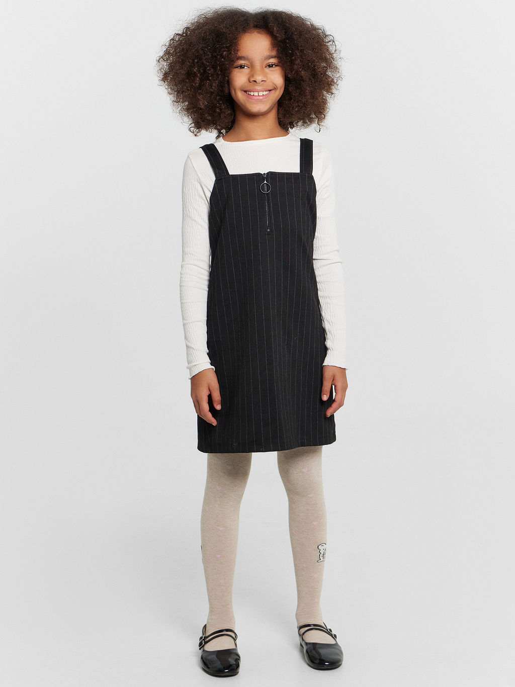 Цена за 3 пары! Колготки детские бежевые с узором в виде мышки - Mark formelle фото 3