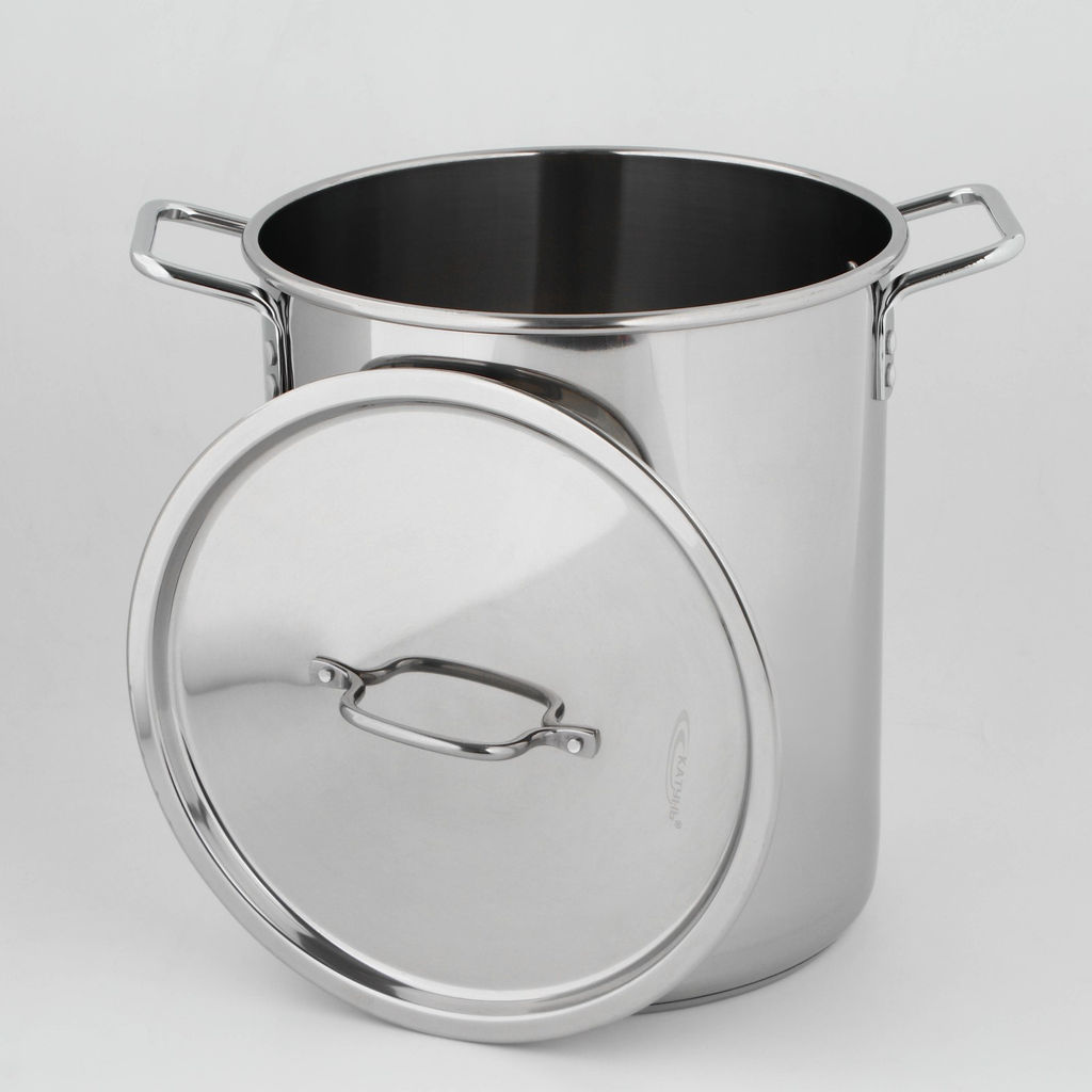 Кастрюля ОБЩЕПИТ 20,0 л (d30 см) сварной, капсуль. дно, клеп.руч. арт. КТ-ОБ-20 КВ