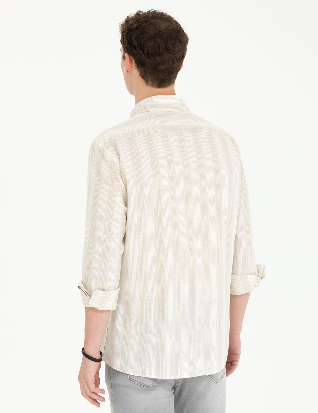 Bej Regular Fit Uzun Kollu G_mlek - Pierre cardin фото 5