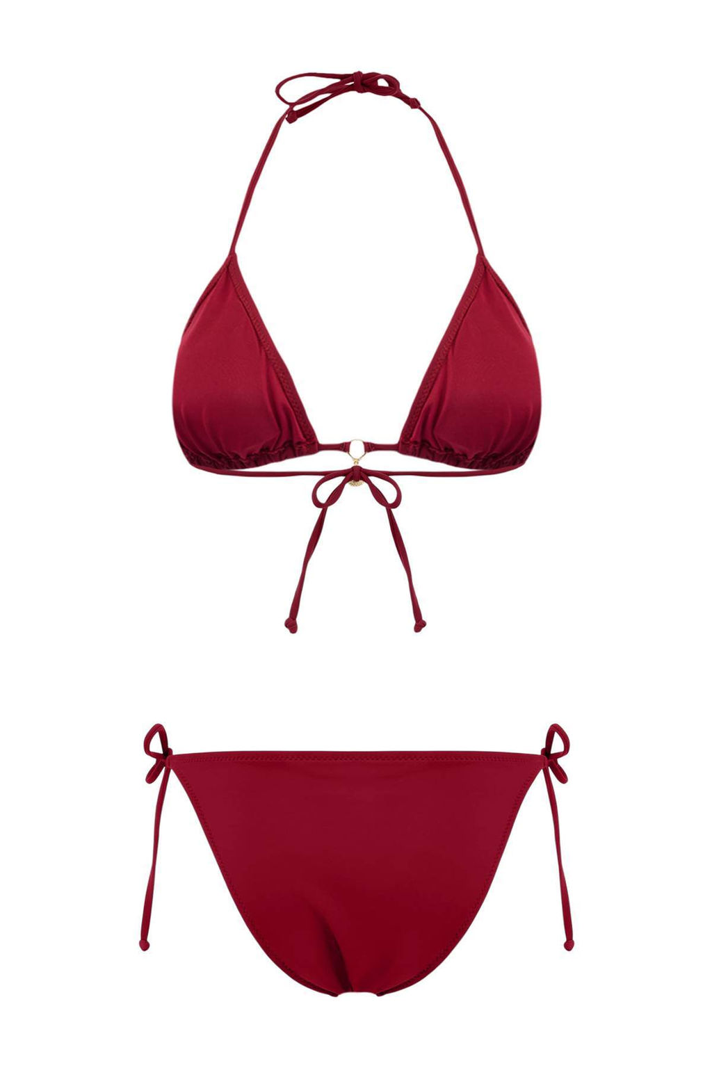 Bordo Ucgen Kapl? Charm Aksesuarl? Normal Bel Regular Bikini Tak?m? TBESS26BT00078 - Trendyolmilla фото 2