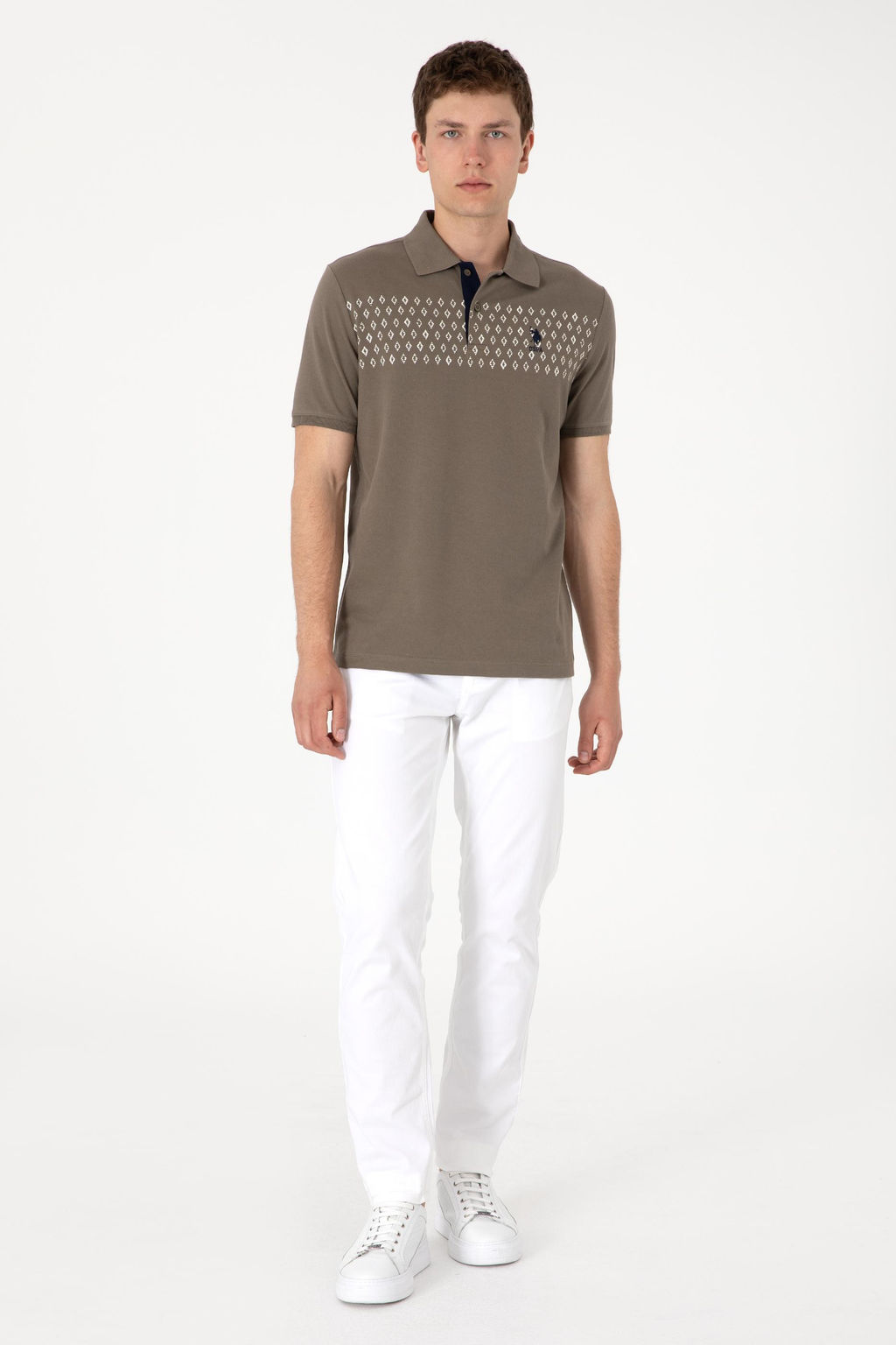 Erkek Regular Fit Polo Yaka Vizon Ti__rt Sepette S_rpriz _ndirim - U.s. polo assn фото 4