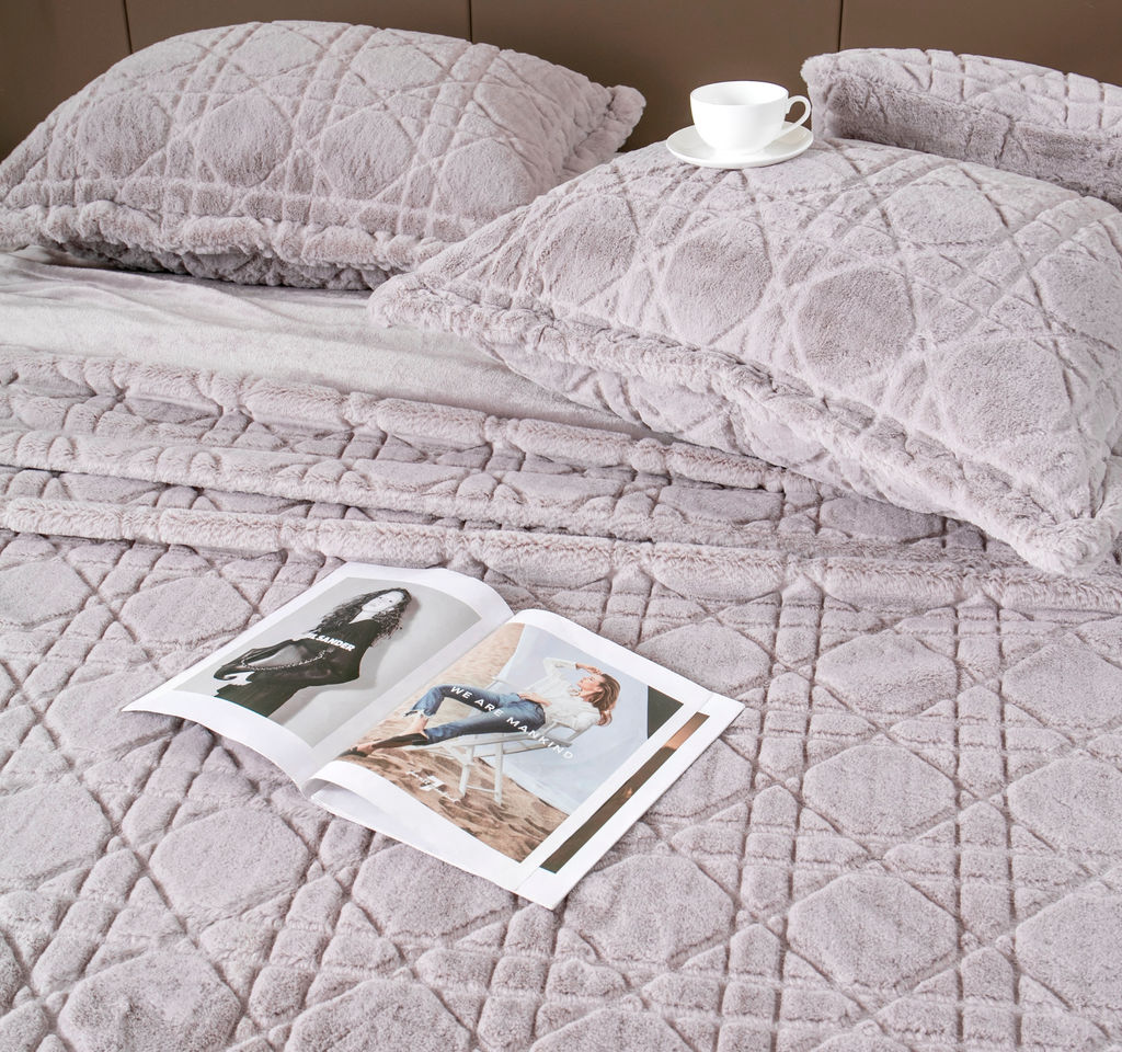 Покрывало декоративное Shinshilla Dori (лаванда платина) - Kazanov.a. фото 4