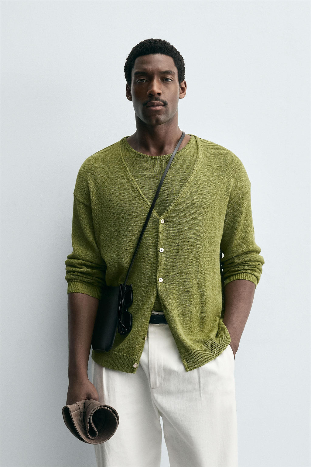 LINEN BLEND CARDIGAN - Zara фото 2