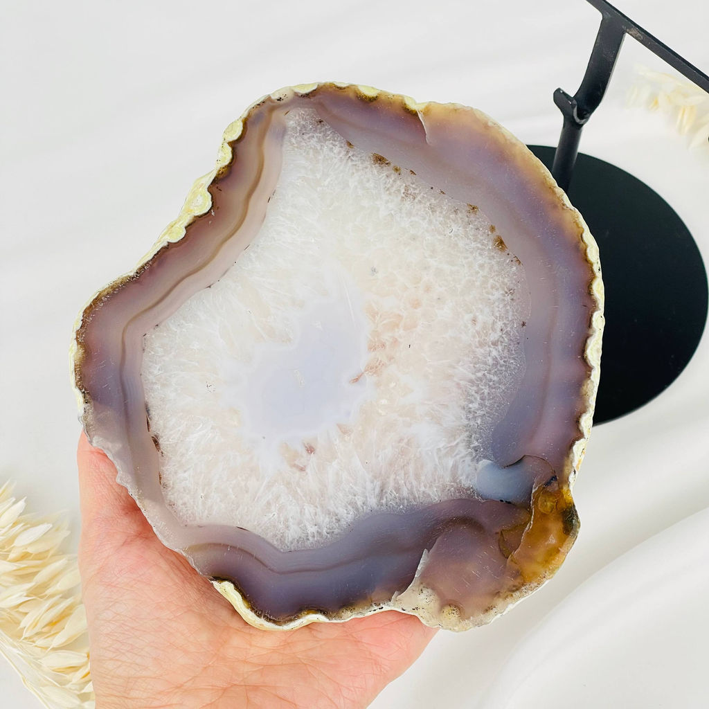 Срез Агата на подставке - Радуга самоцветов фото 2