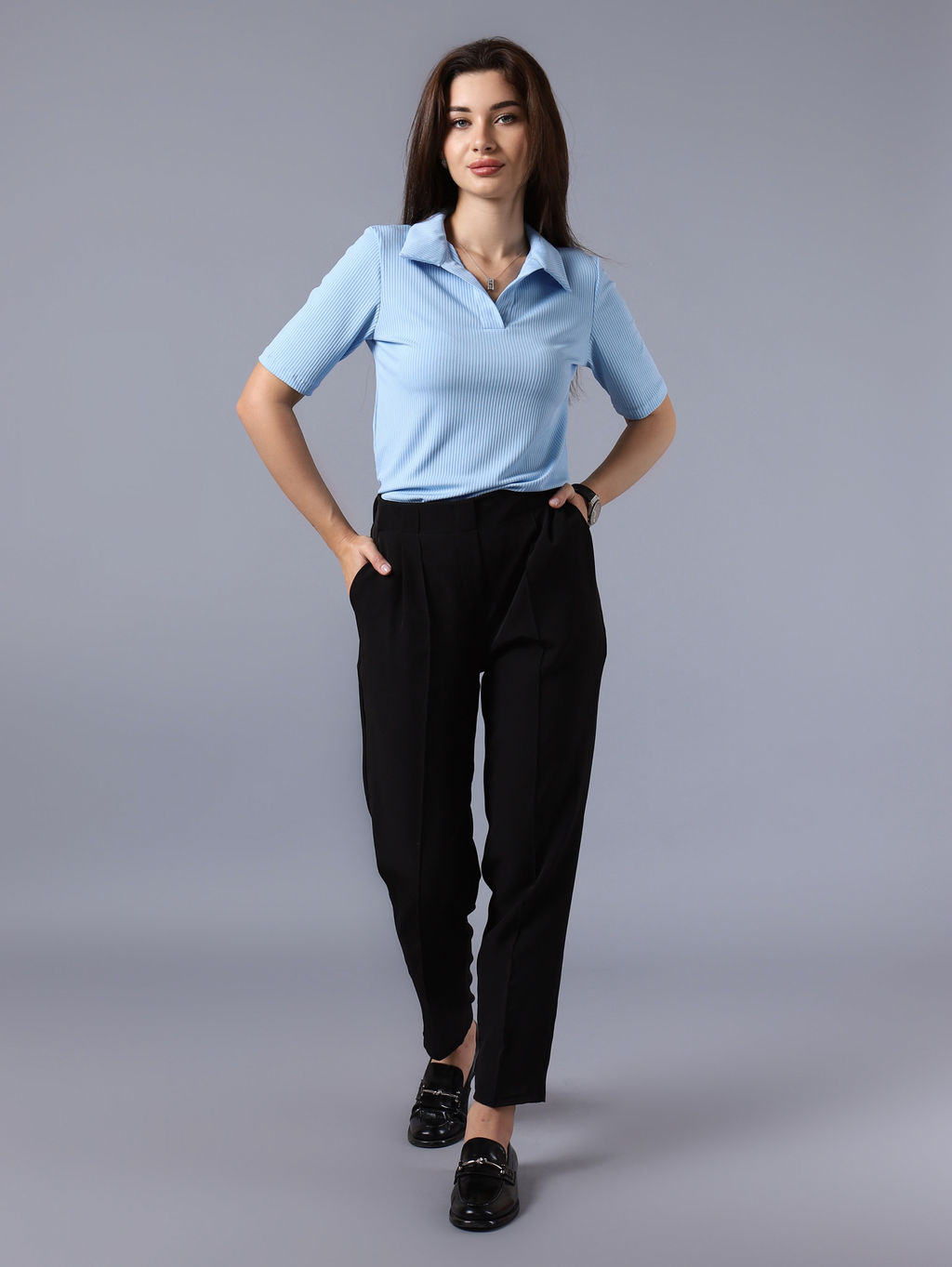 Футболка поло КФ100 Голубой от фабрики Спортсоло