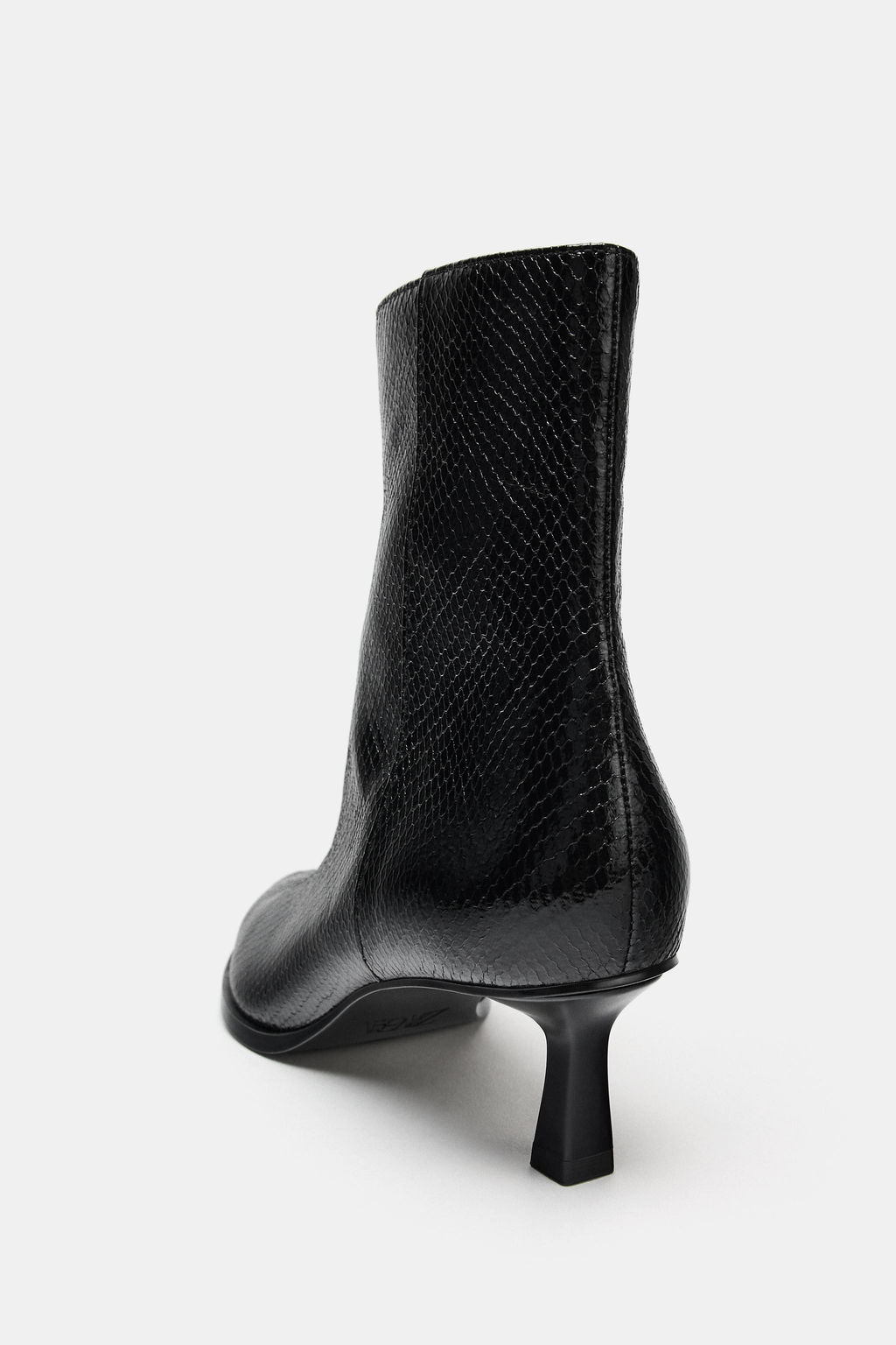 EMBOSSED HEEL ANKLE BOOTS - Zara фото 7
