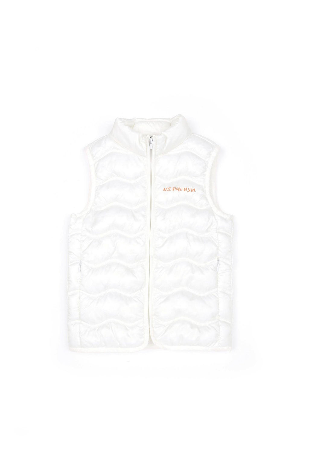 Жилет цвета экрю для девочки Неожиданная скидка в корзине - U.s. polo assn фото 2