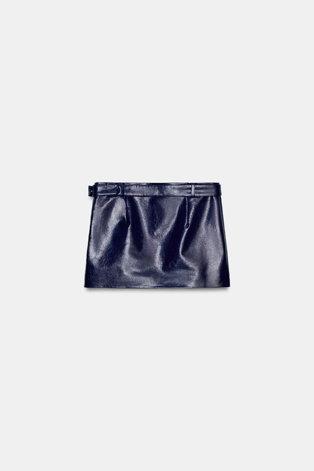 LOW-RISE FAUX LEATHER MINI SKIRT WITH STUDS - Zara фото 7