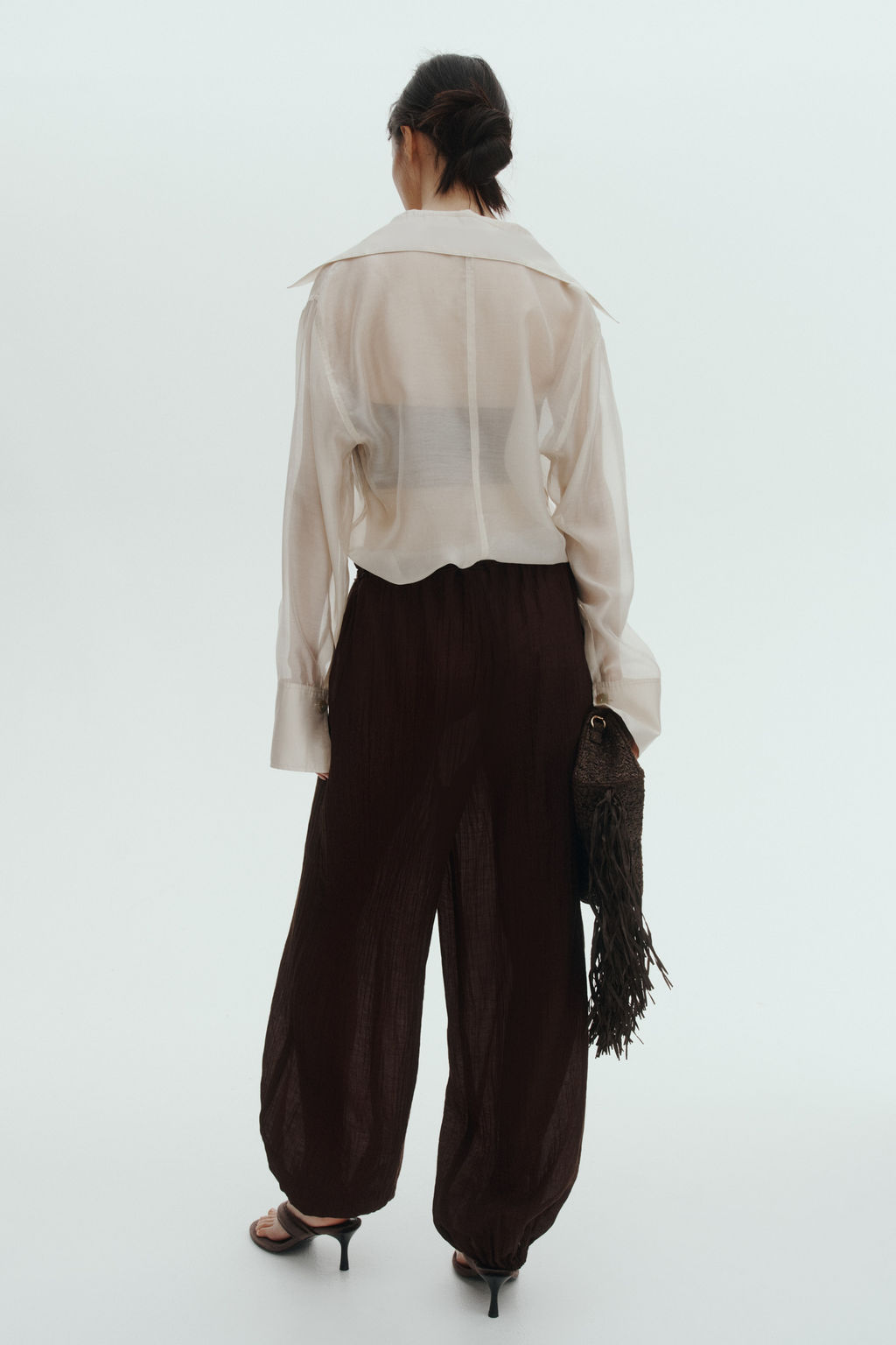 Pantal?n globo con cord?n de ajuste - H&m фото 6