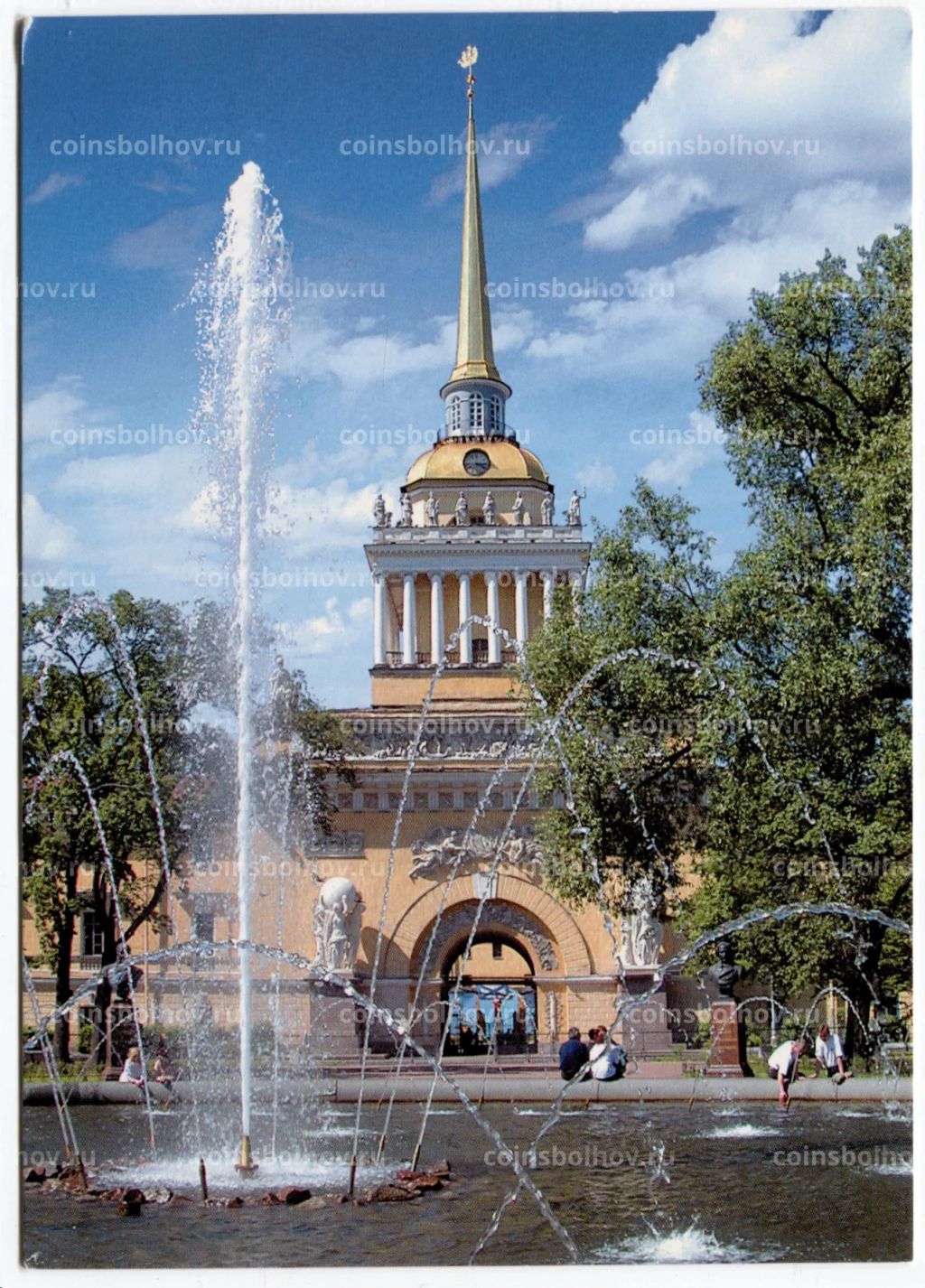 Открытка Санкт  Петербург  Башня Главного Адмиралтейства