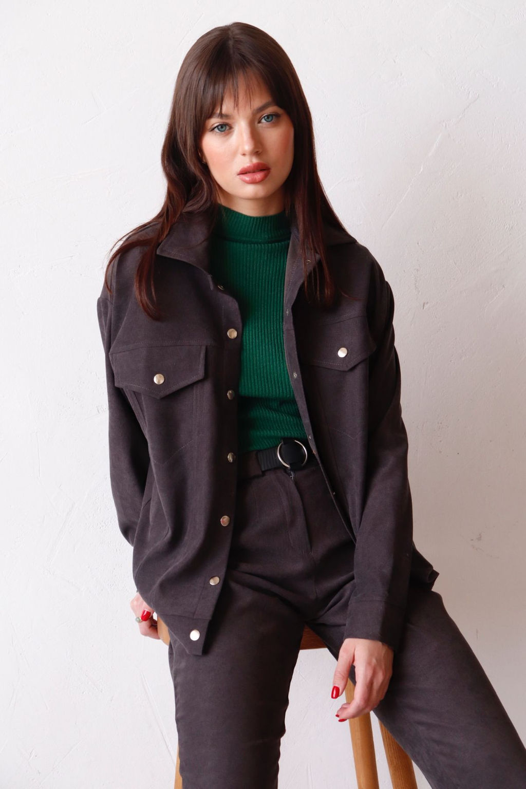 Martichelli Рубашка в стиле сафари антрацит фото 3