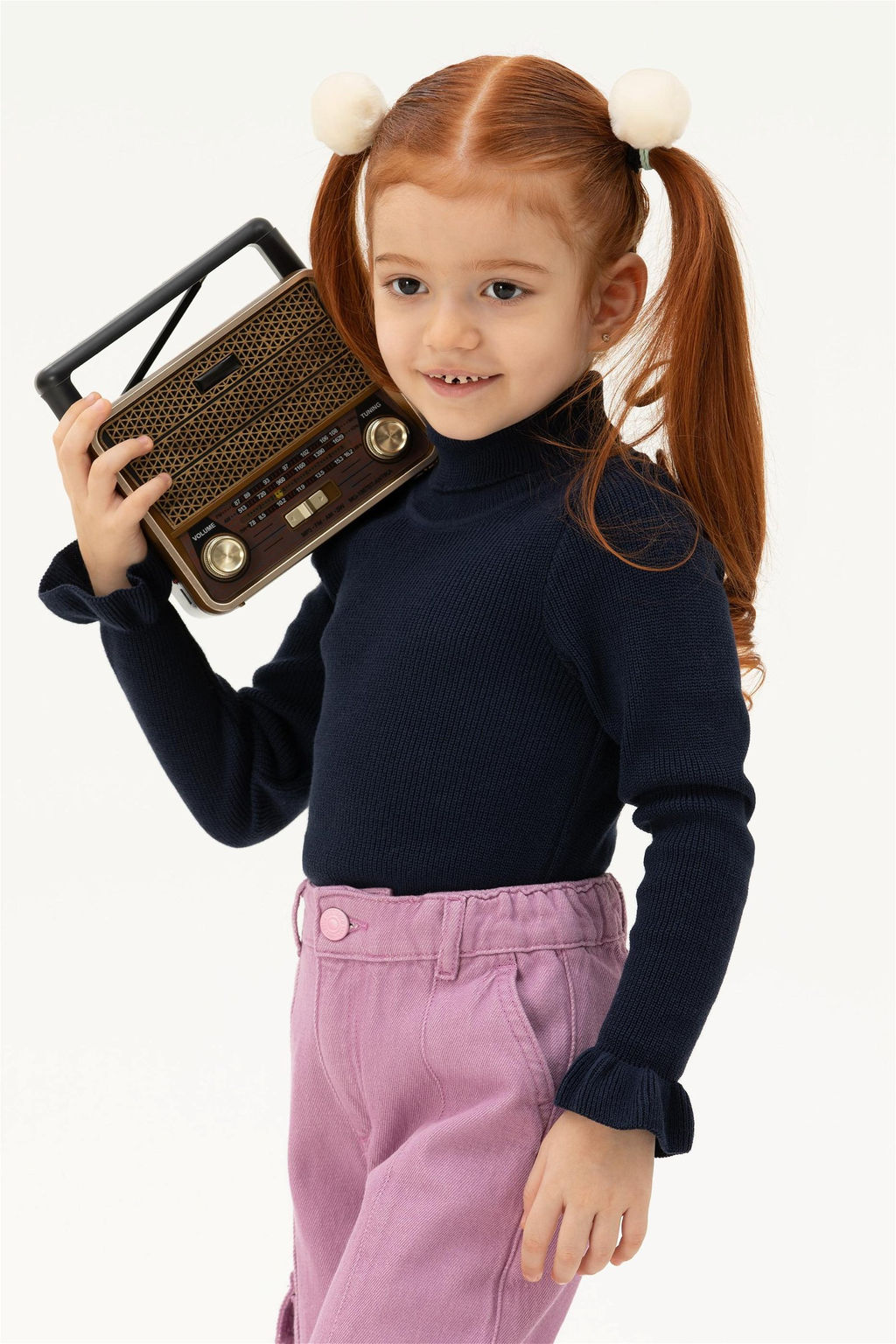 Темно-синий свитер для девочки - U.s. polo assn фото 6