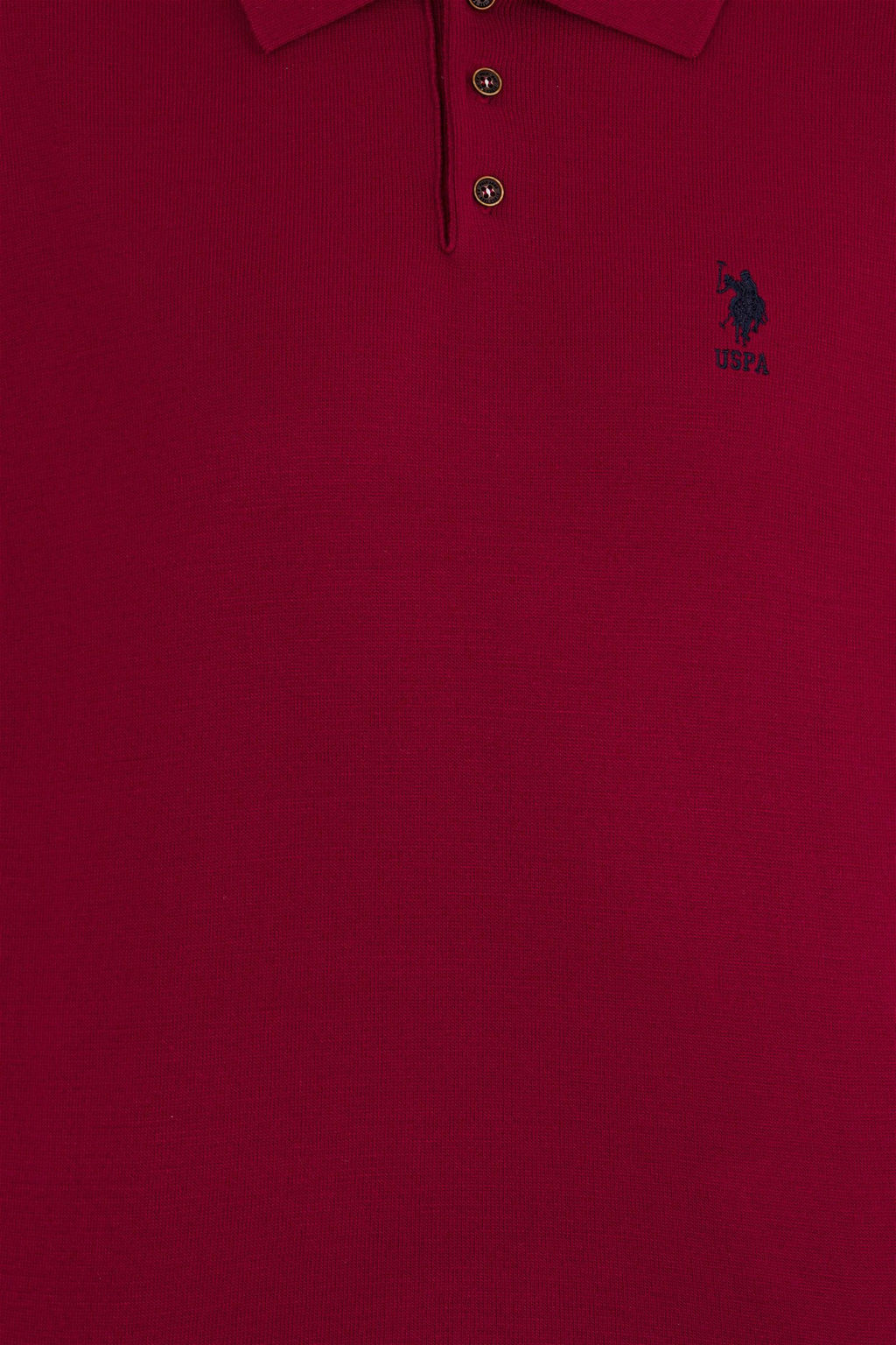 U. S. Polo Assn Мужской бордово-красный трикотаж с воротником поло - U.s. polo assn фото 12