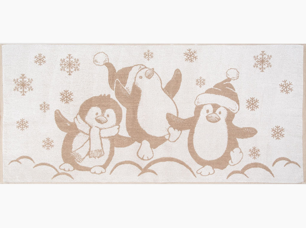 Полотенце махровое 6с102.511ж2 Пингвины(лен3) 67х150см