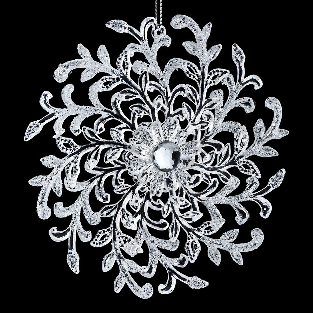 Цена за 1 шт. Украшение ErichKrause Decor Снежинка вихрь 12.5см