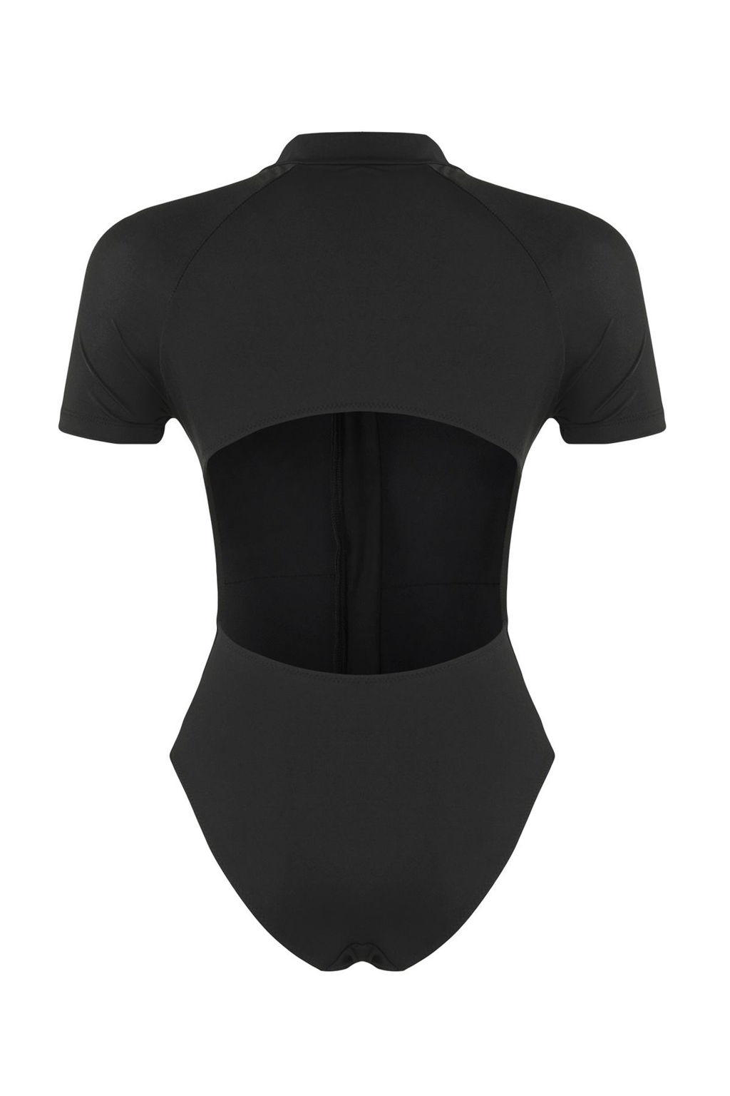 TRENDYOLMILLA Siyah Fermuarl? K?sa Kollu Regular Sorf Mayosu TBESS25MA00110  фото 7