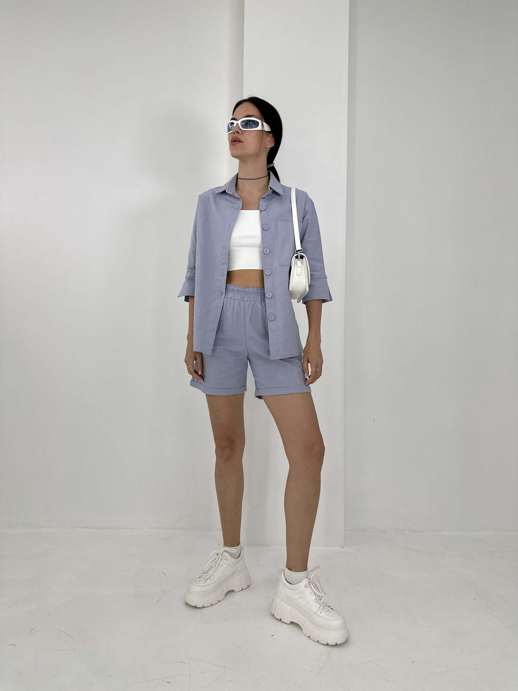 Костюм Инес (серо-голубой) - Nadi bordo фото 2