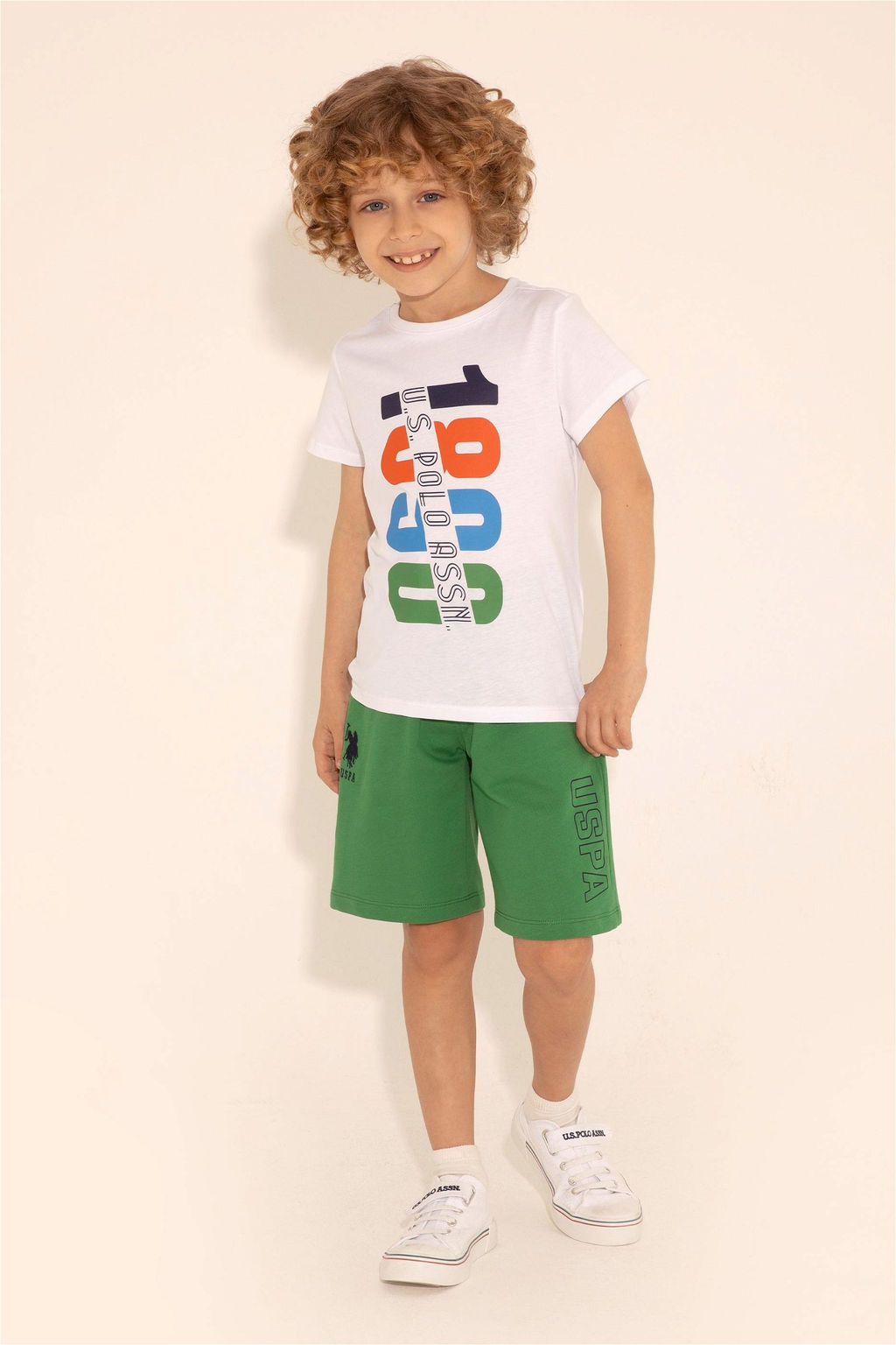 Белая футболка с круглым вырезом для мальчика Неожиданная скидка в корзине - U.s. polo assn фото 2