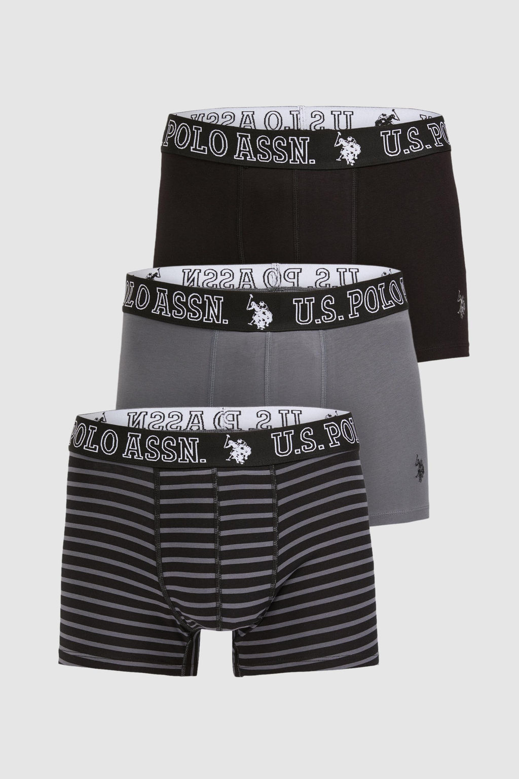 Erkek Siyah 3l_ Boxer Tak_m_