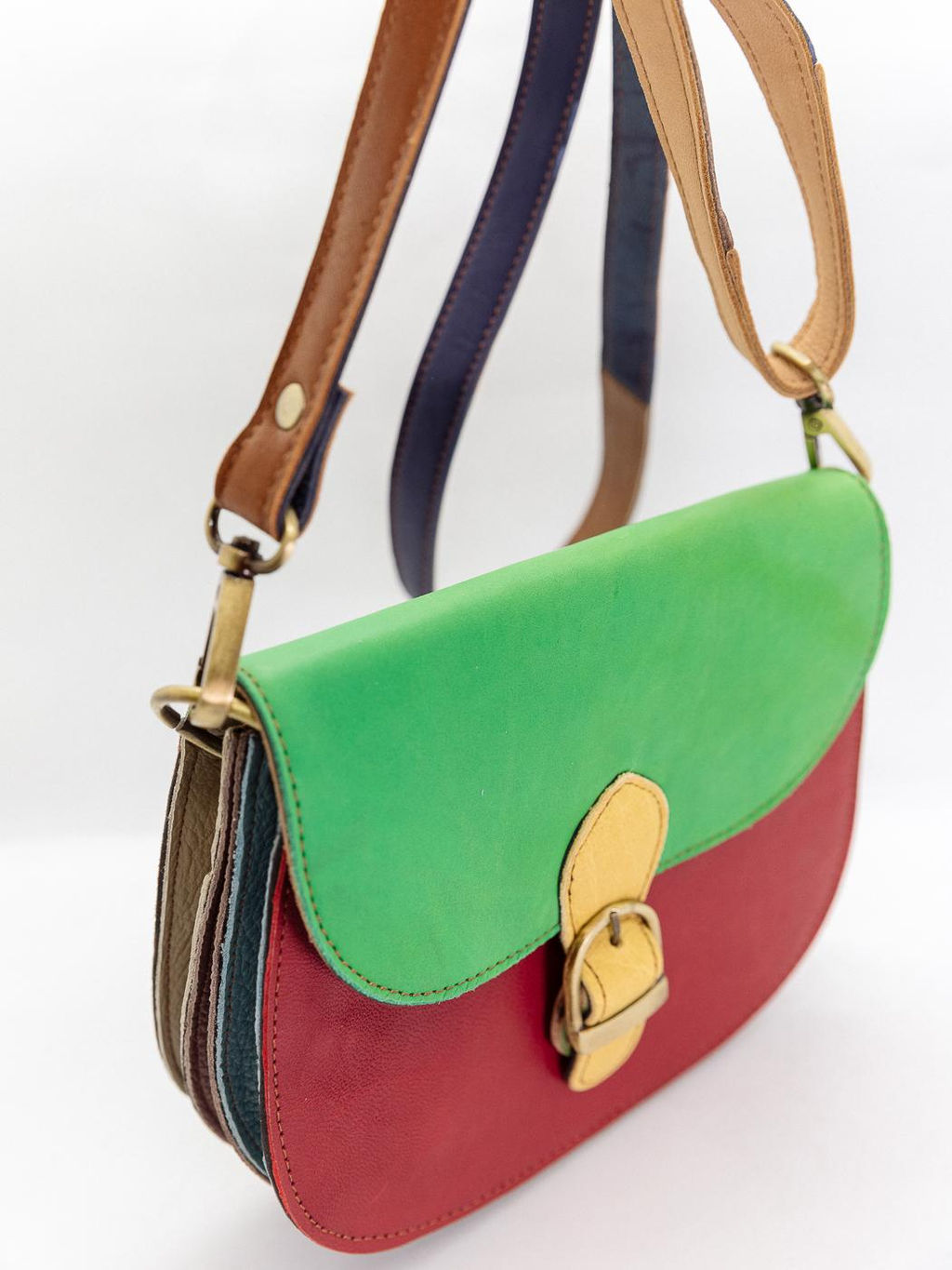 Сумка натуральная кожа через плечо №1122/22 - Ганг фото 3