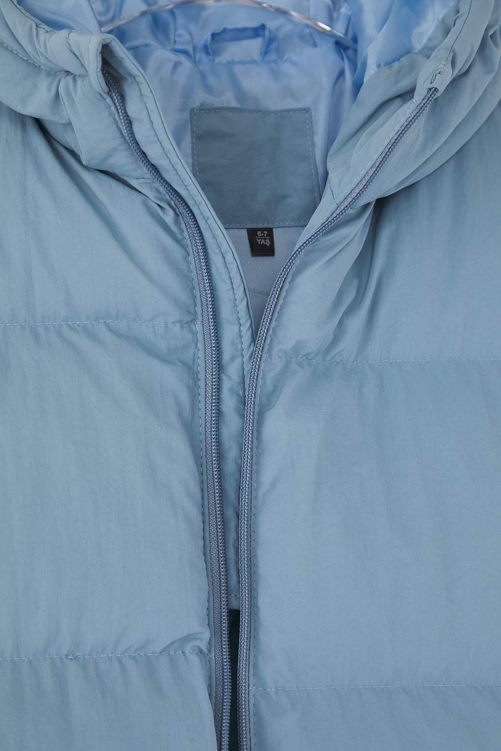 Lacivert Duz/Basic Kal?n Kapusonlu Regular Unisex Cocuk Mont TKDAW26MO00014 - Trendyolmilla фото 8