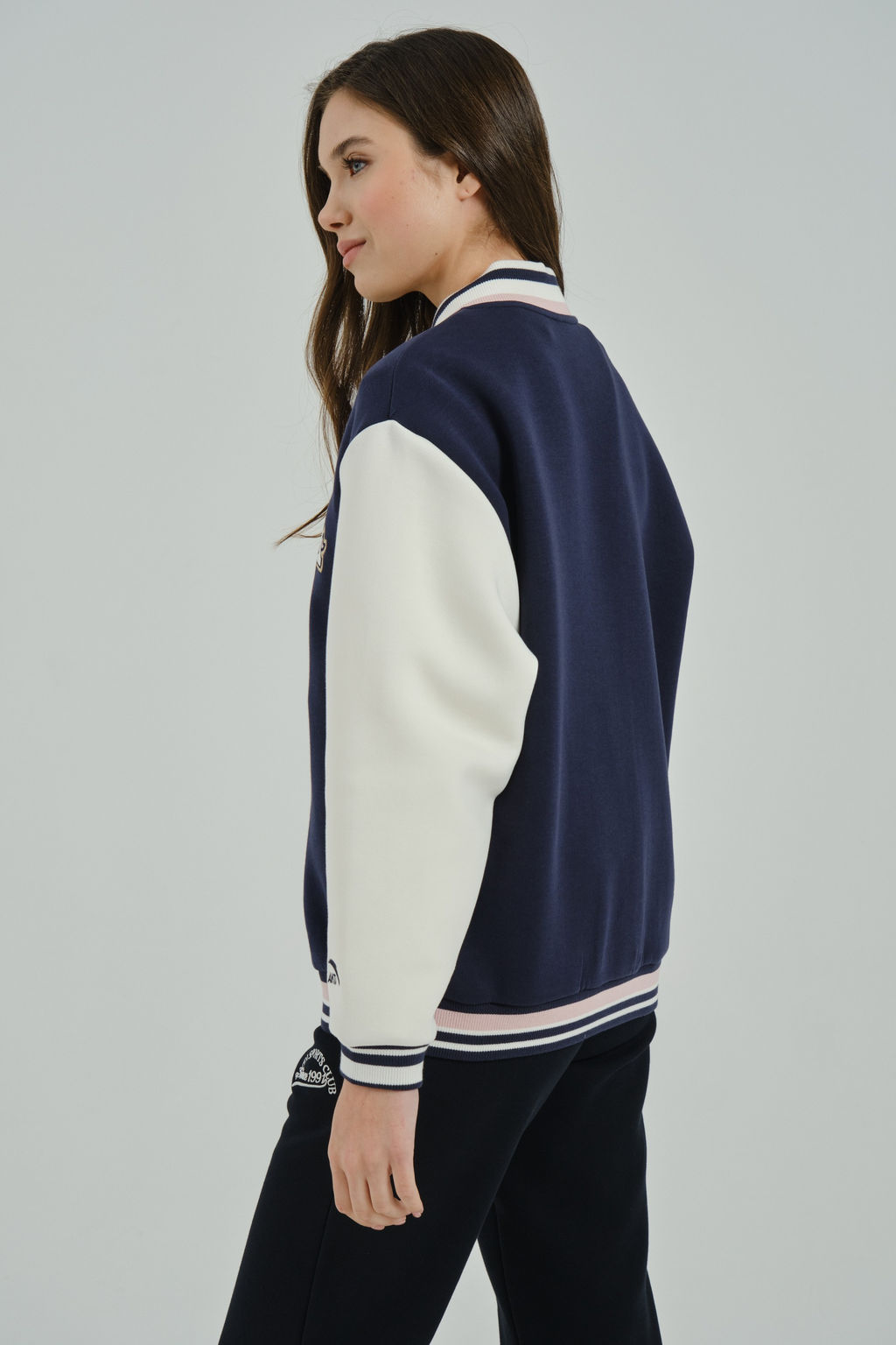 Бомбер Темно-синий