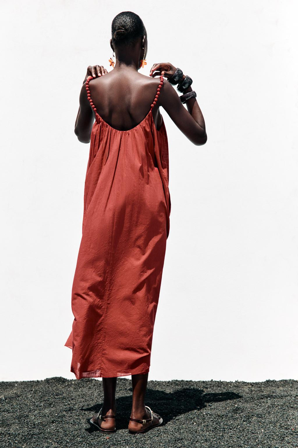 OVERSIZED STRAPPY DRESS - Zara фото 12