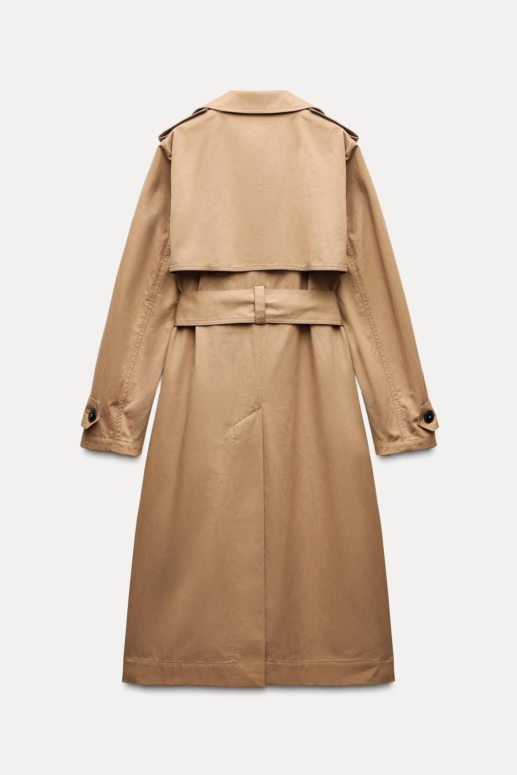 ZW COLLECTION WATER-REPELLENT TRENCH COAT - Zara фото 6