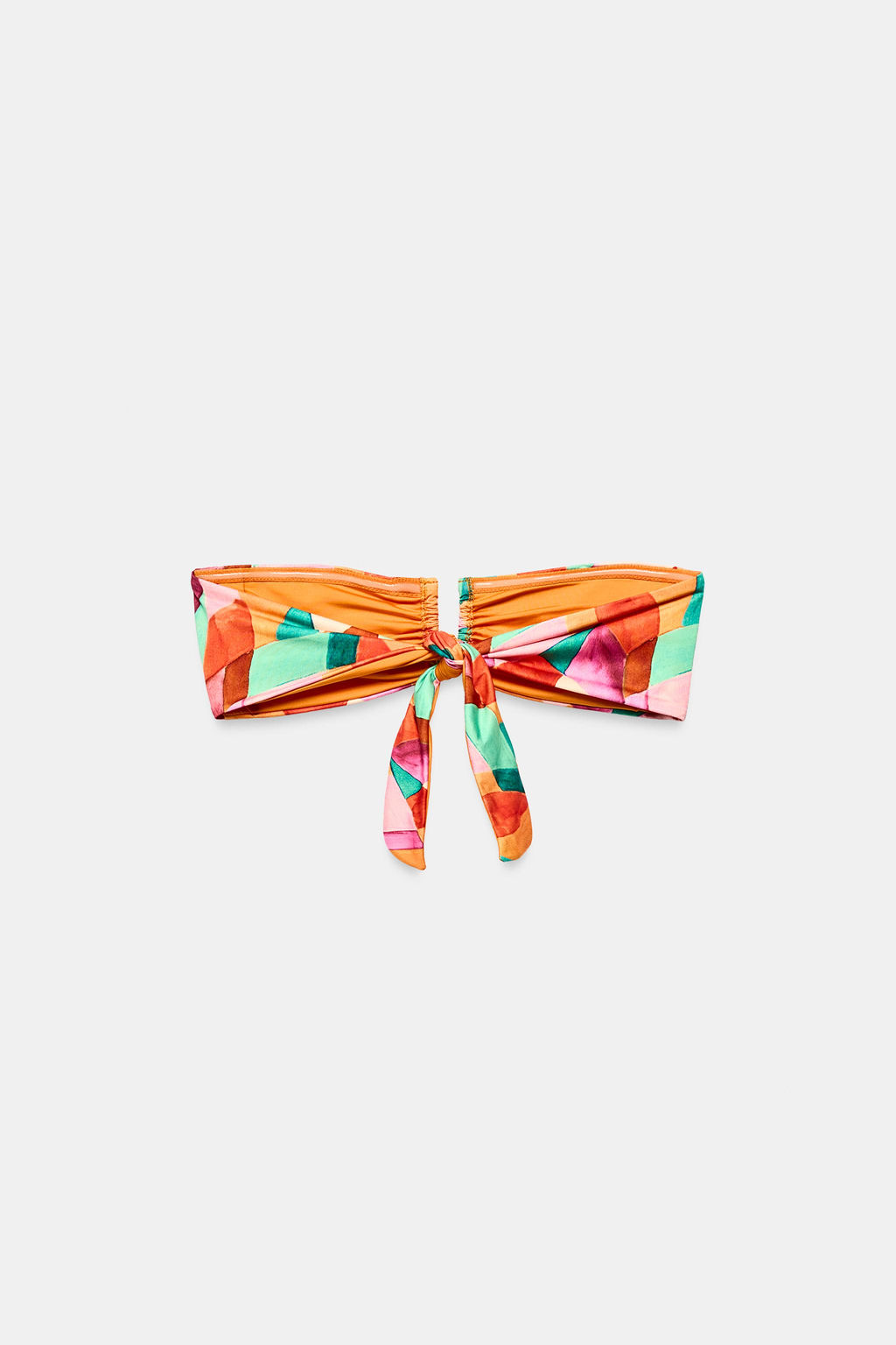 TOP BIKINI ESTAMPADO BANDEAU / Multicolor - Zara фото 7