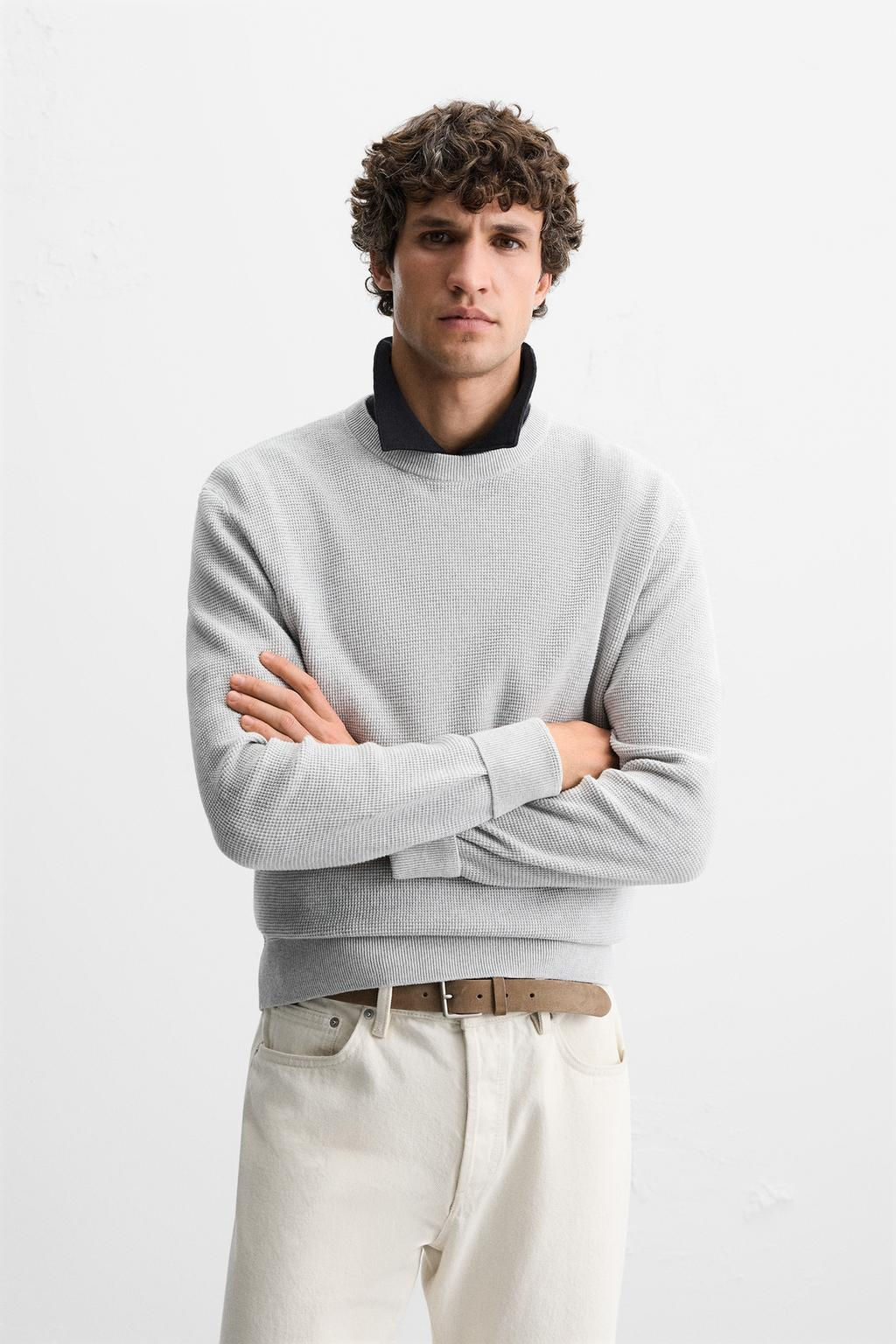 TEXTURED BASIC SWEATER - Zara фото 18