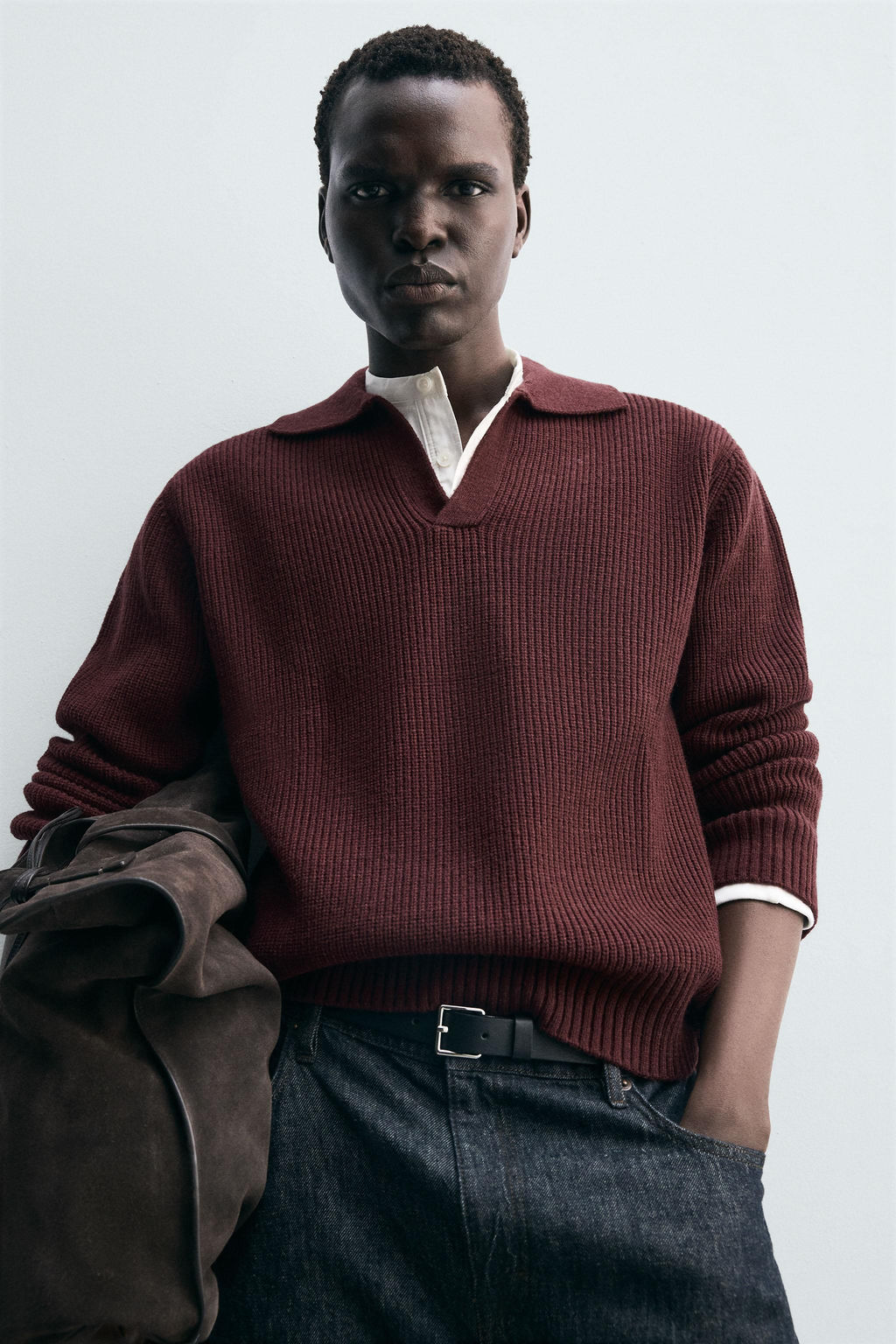 PURL KNIT POLO SHIRT - Zara фото 5