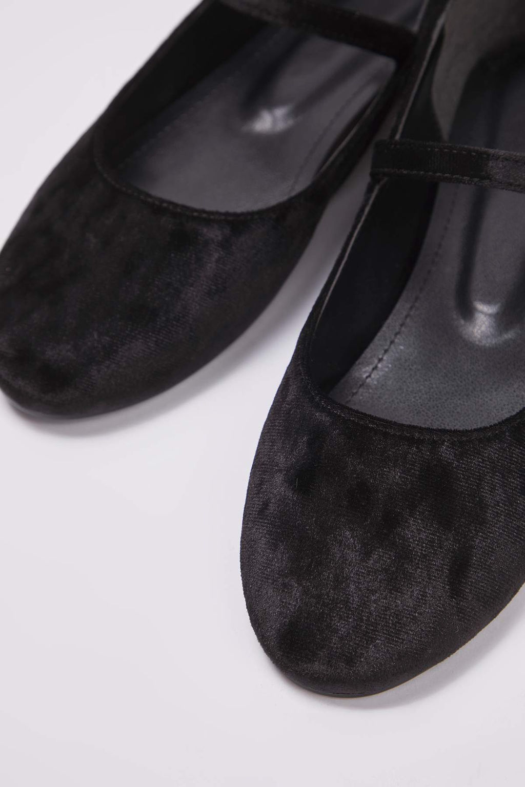 Siyah Kadife Mary Jane Kad?n Babet TAKAW26BE00008 - Trendyolmilla фото 3