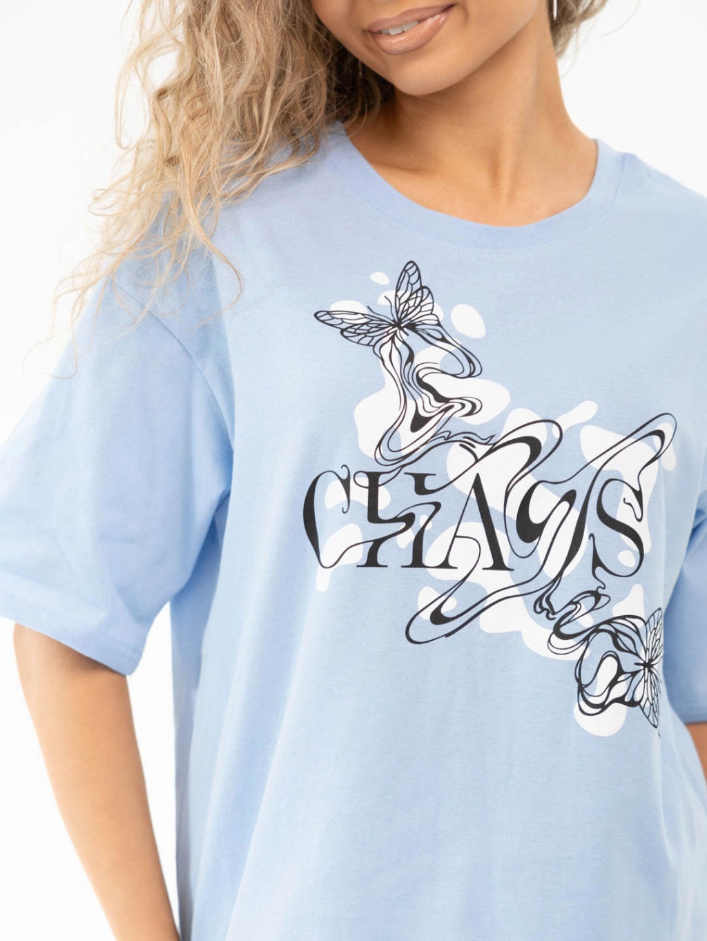 Костюм женский, цвет голубой