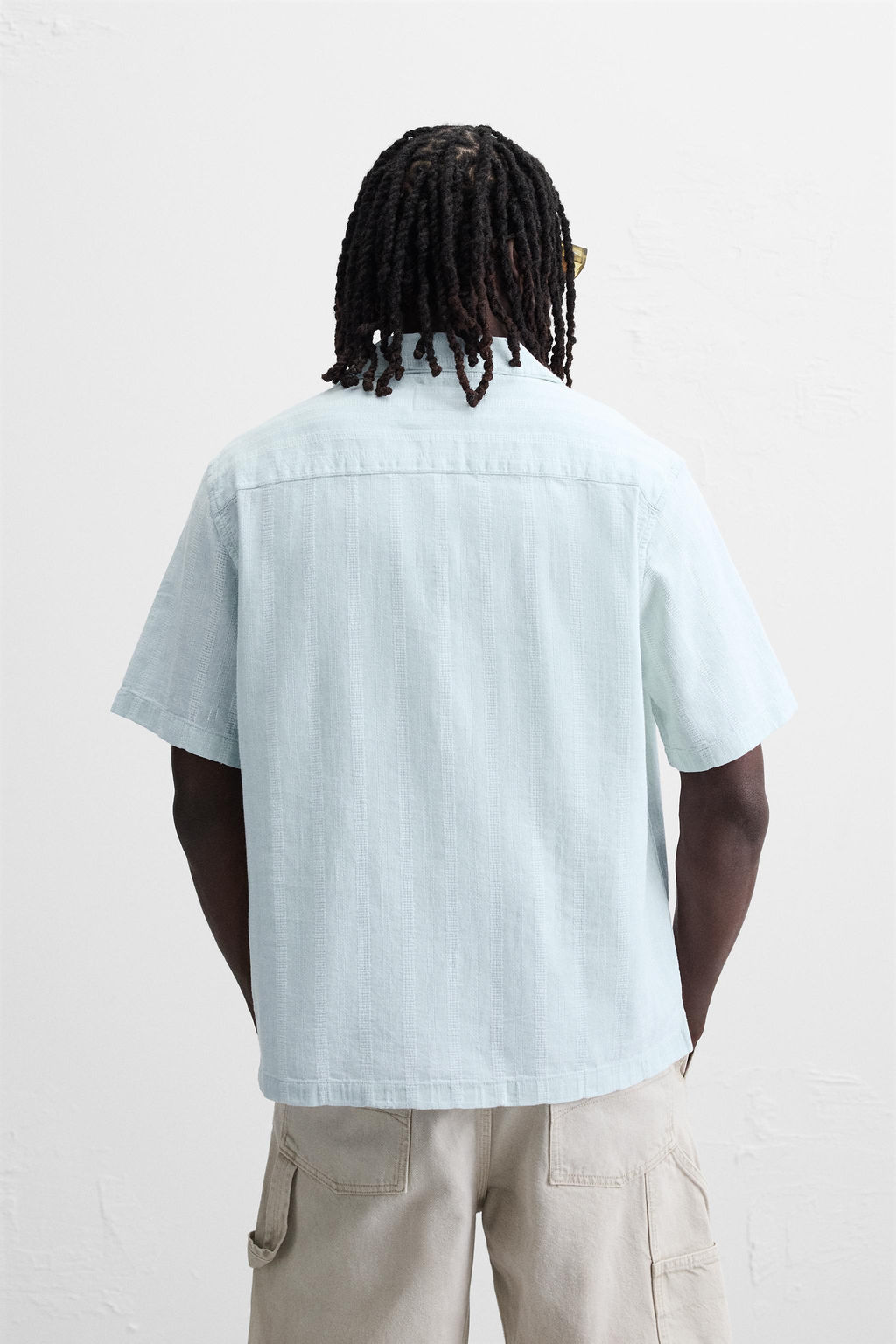 TEXTURED DENIM SHIRT - Zara фото 27