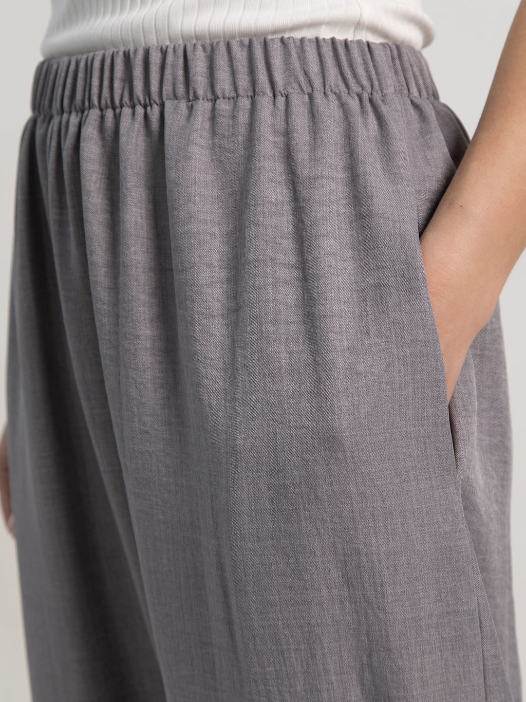 Брюки бохо (серые) Б15506-10М