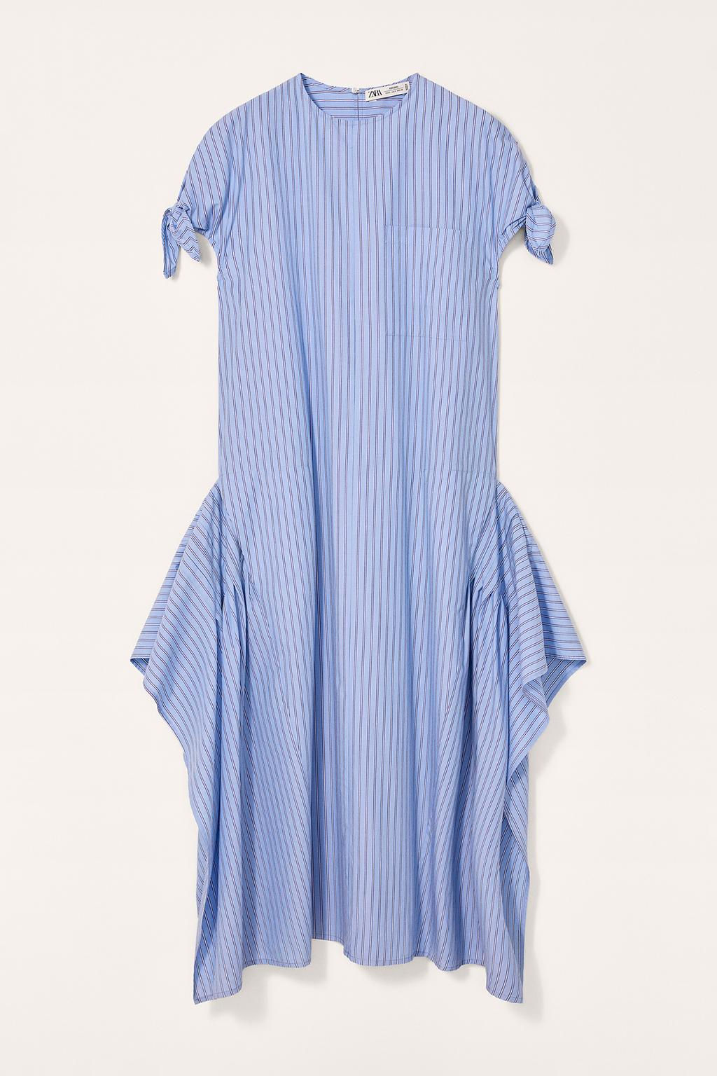 LIMITED EDITION STRIPED ASYMMETRIC DRESS - Zara фото 6
