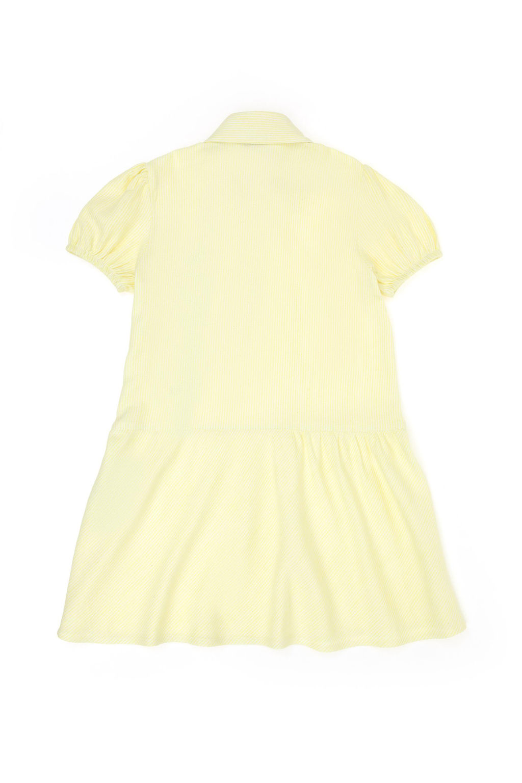 U. S. Polo Assn Неоново-желтое тканое платье с короткими рукавами для девочки - U.s. polo assn фото 2