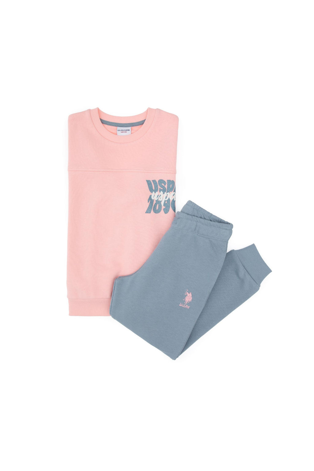 K_z _ocuk A__k Pembe Pijama Tak_m_ Sepette S_rpriz _ndirim - U.s. polo assn фото 2