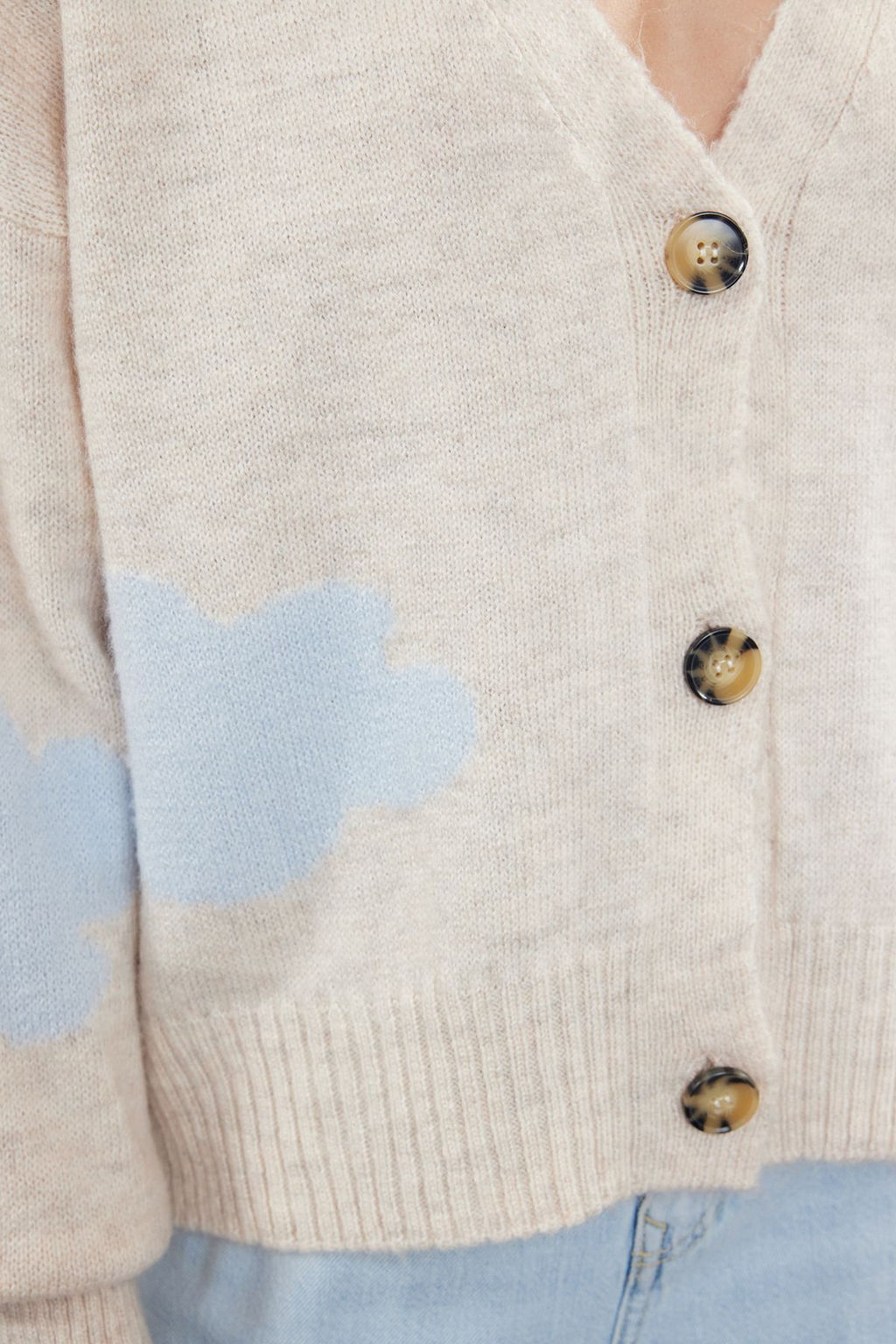 Tas Yumusak Dokulu Bulut Desenli Triko H?rka TWOAW21HI0490 - Trendyolmilla фото 4