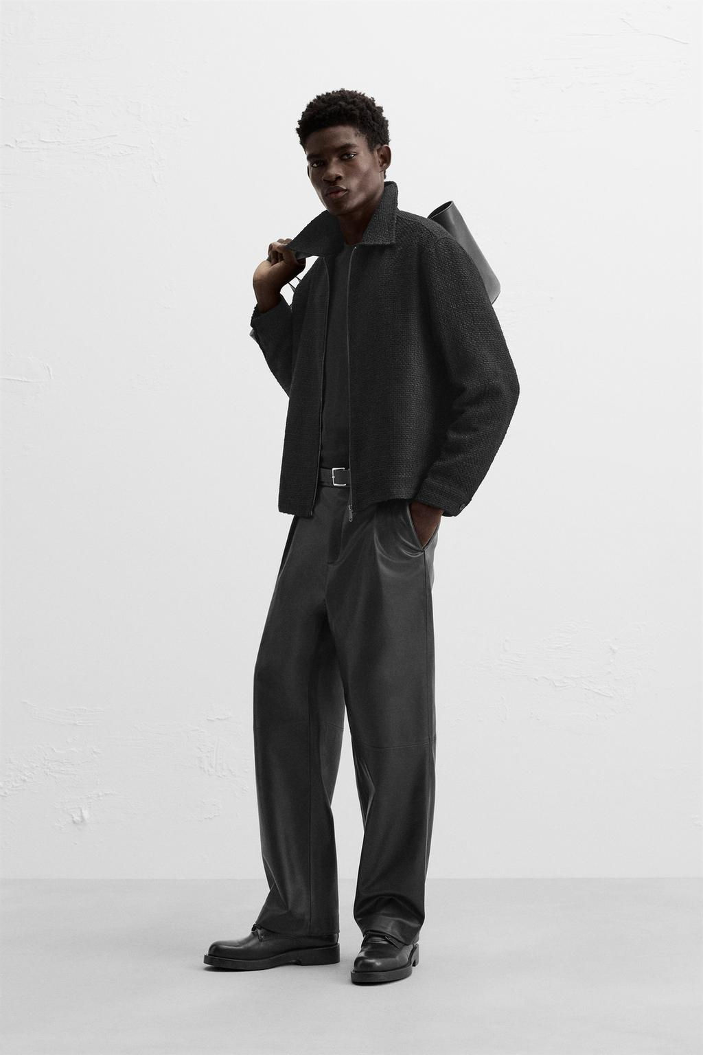 TEXTURED ZIP-UP OVERSHIRT - Zara фото 13