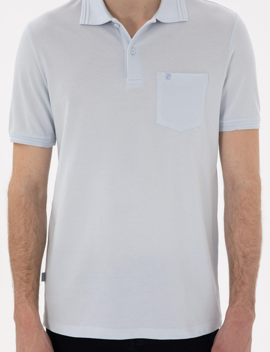 A__k Mavi Regular Fit %100 Pamuk Polo Yaka Basic Ti__rt