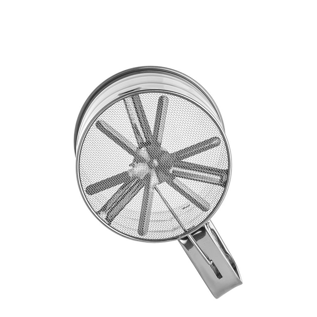 Кружка-сито для муки, механическое, нерж. сталь LR07-40 /LARA/  фото 5