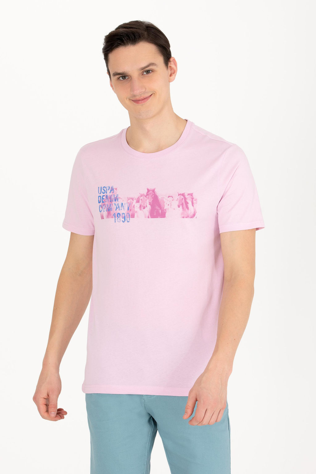 U. S. Polo Assn Мужская футболка с круглым вырезом Магнолия - U.s. polo assn фото 2