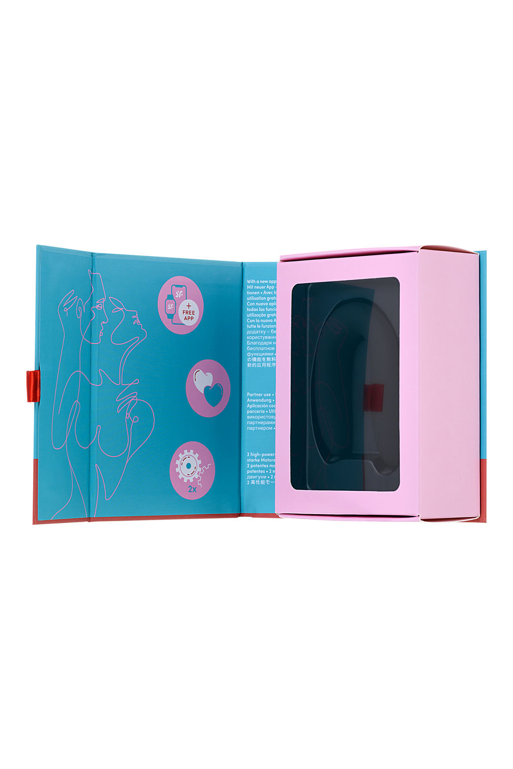Многофункциональный стимулятор для пар Satisfyer Partner Double Joy, силикон, чёрный, 18 см. фото 13