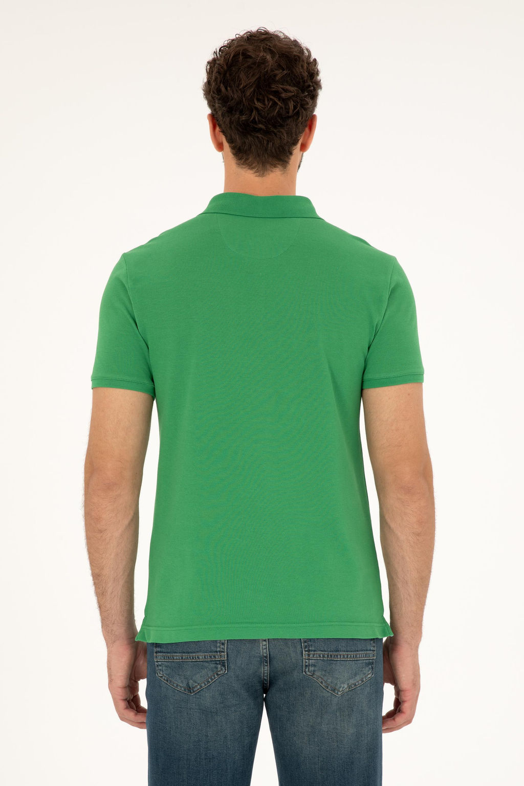 U. S. Polo Assn / Мужская зеленая базовая футболка - U.s. polo assn фото 12