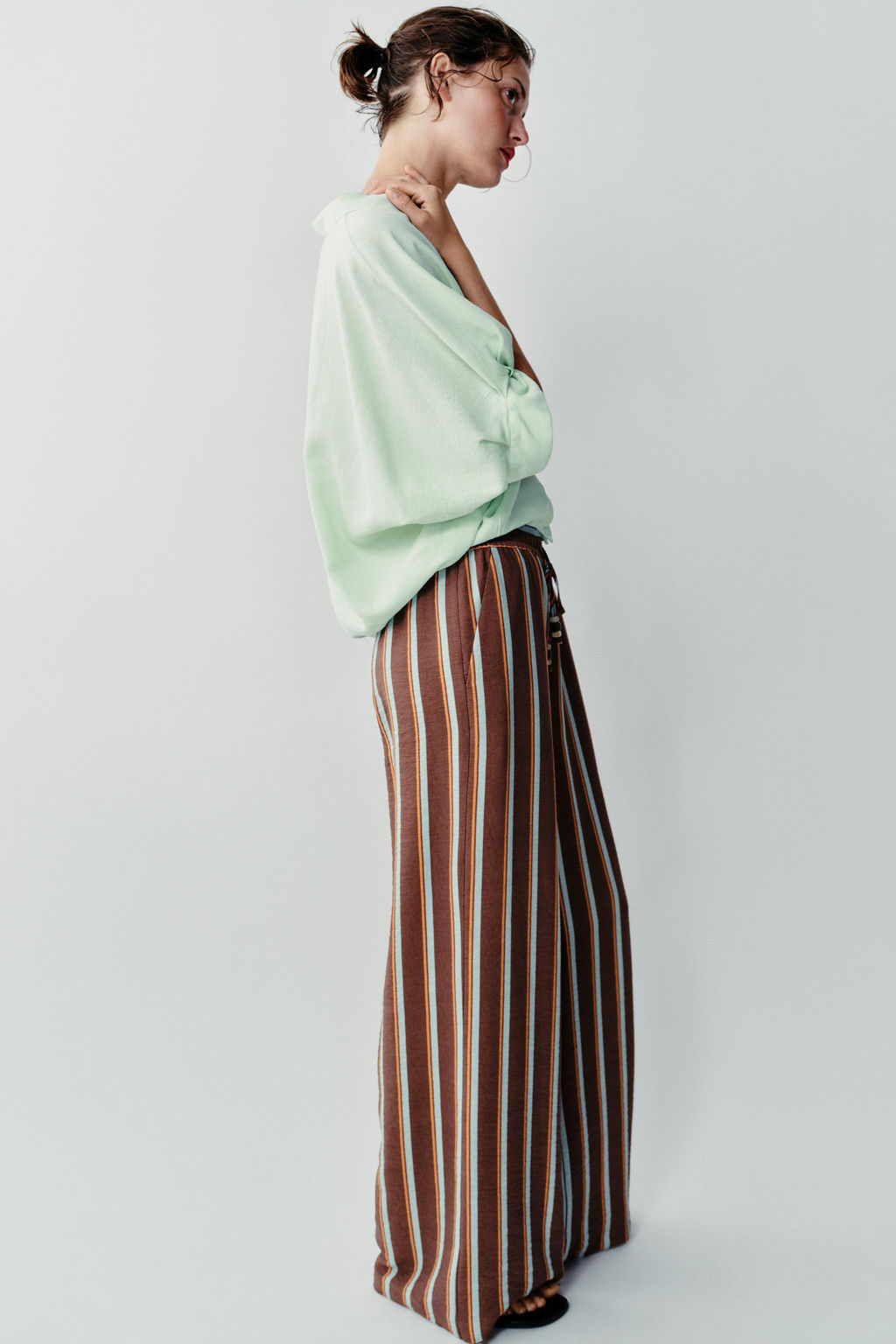 CAMISA GLOBO / Menta - Zara фото 3