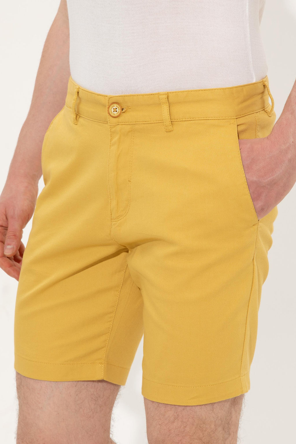 Мужские шафрановые бермуды капри - U.s. polo assn фото 6
