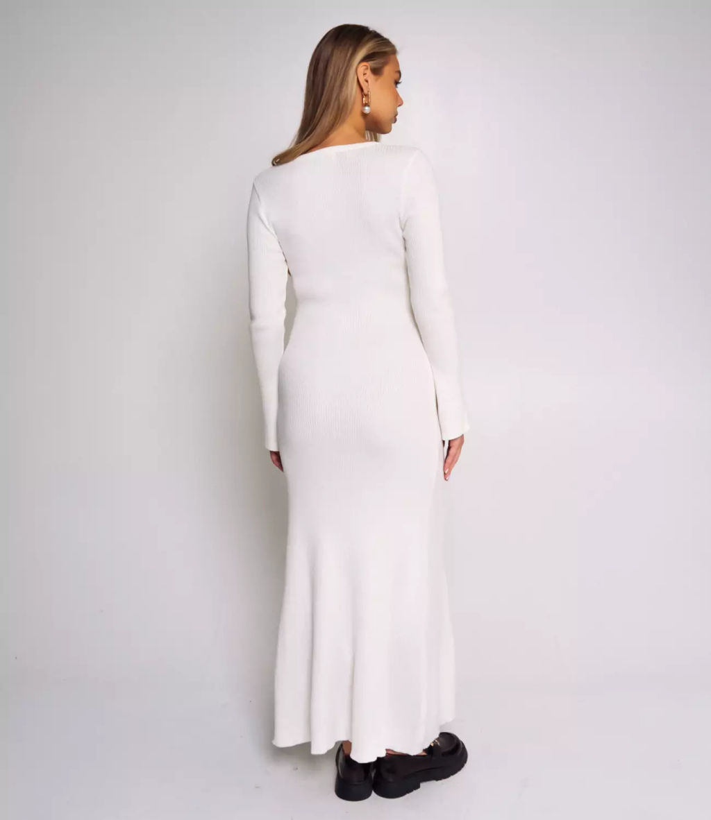 Платье #КТ80040, молочный